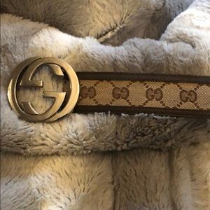 GUCCI BELT BROWN GG